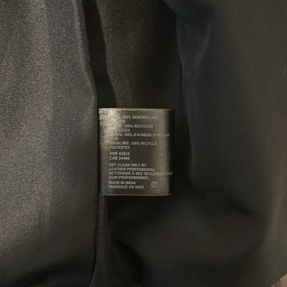 Reformation Veda Brown Lamb Leather Trench Coat Jacket Size S Small - Picture 11 of 11